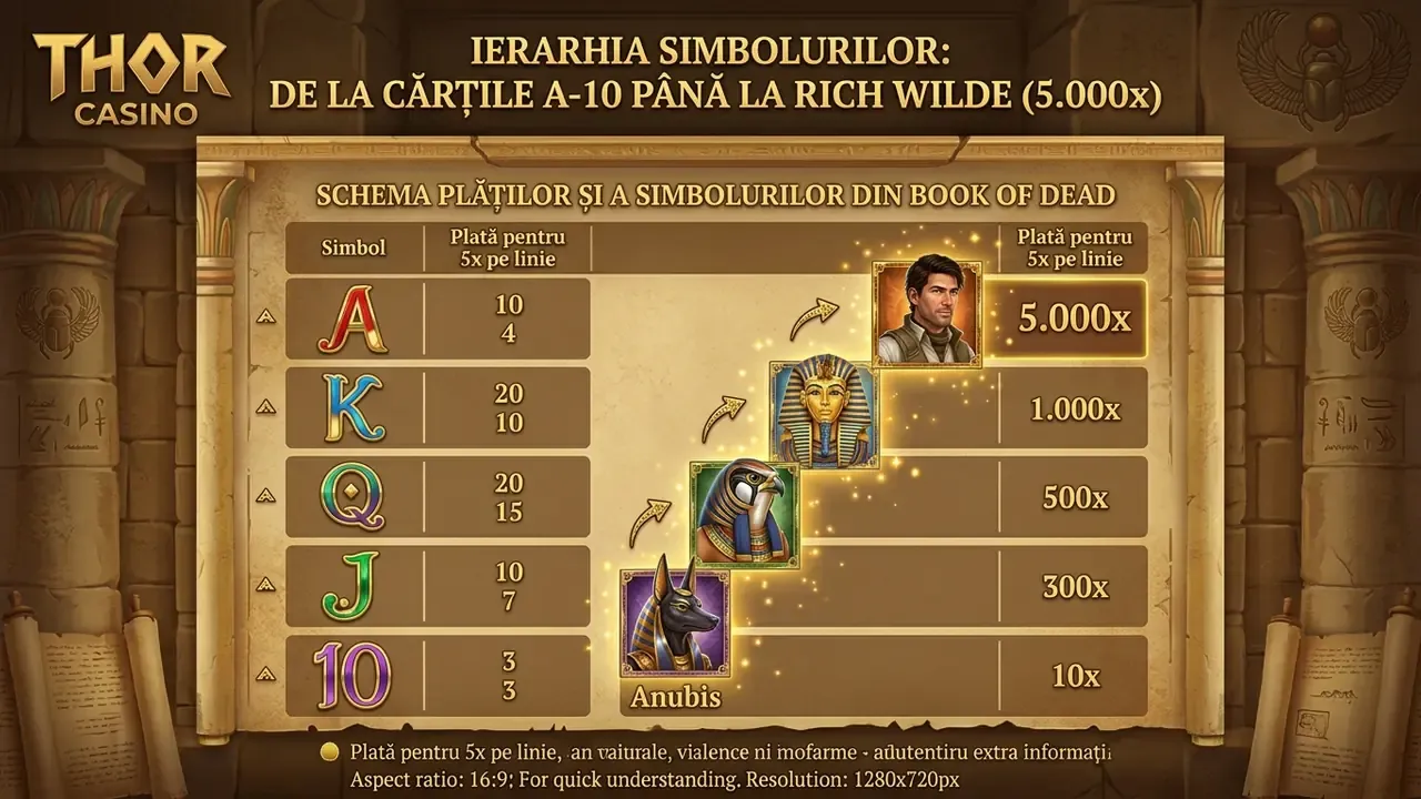 tabel simboluri book of dead slot