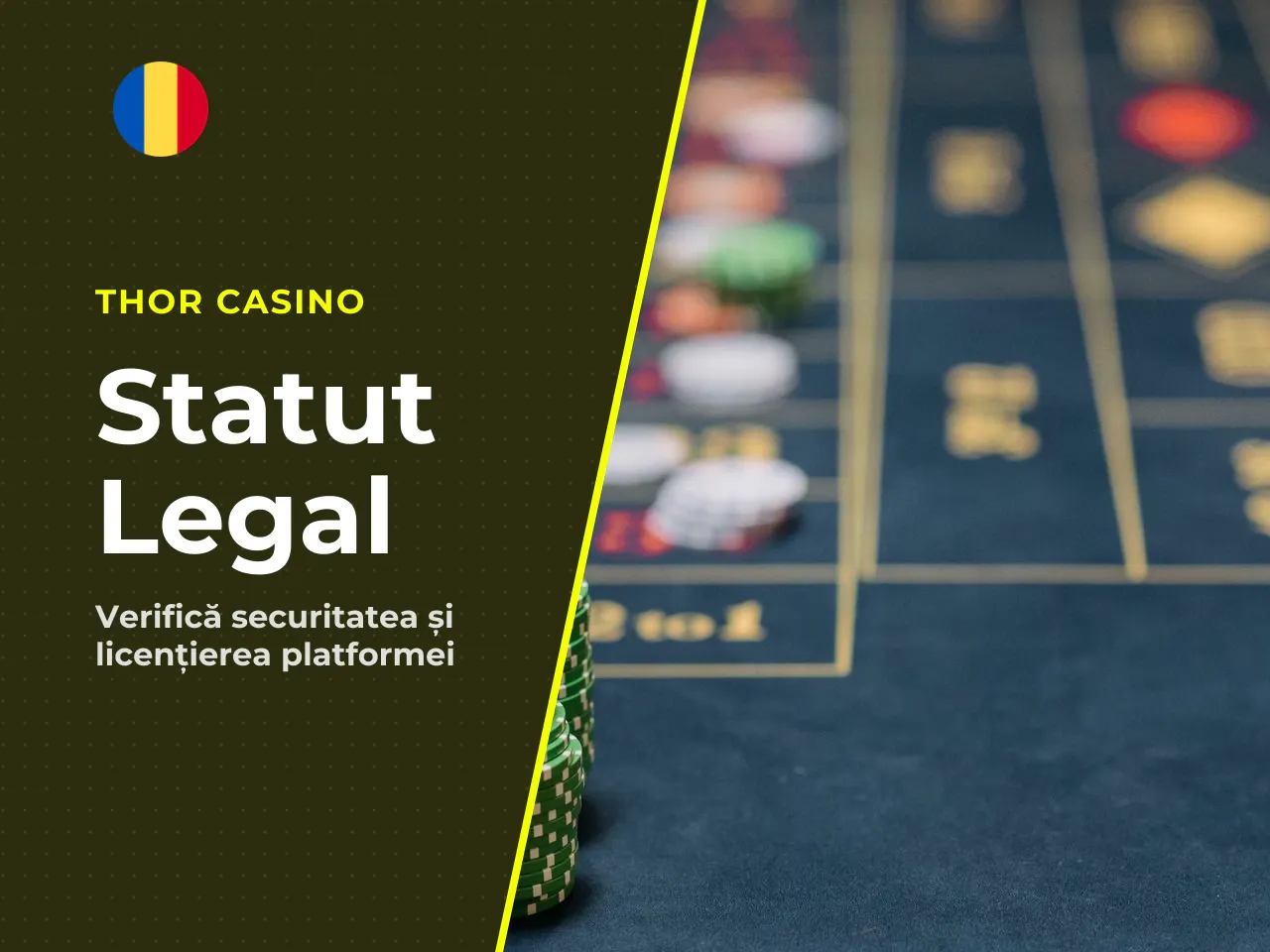 Statutul legal este Thor Casino licențiat