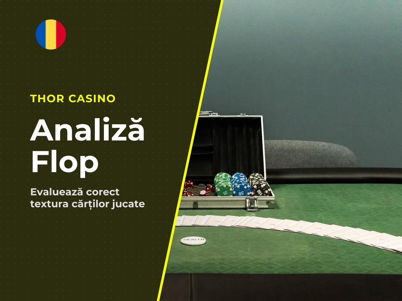 Evaluarea cărților pe flop turn. După