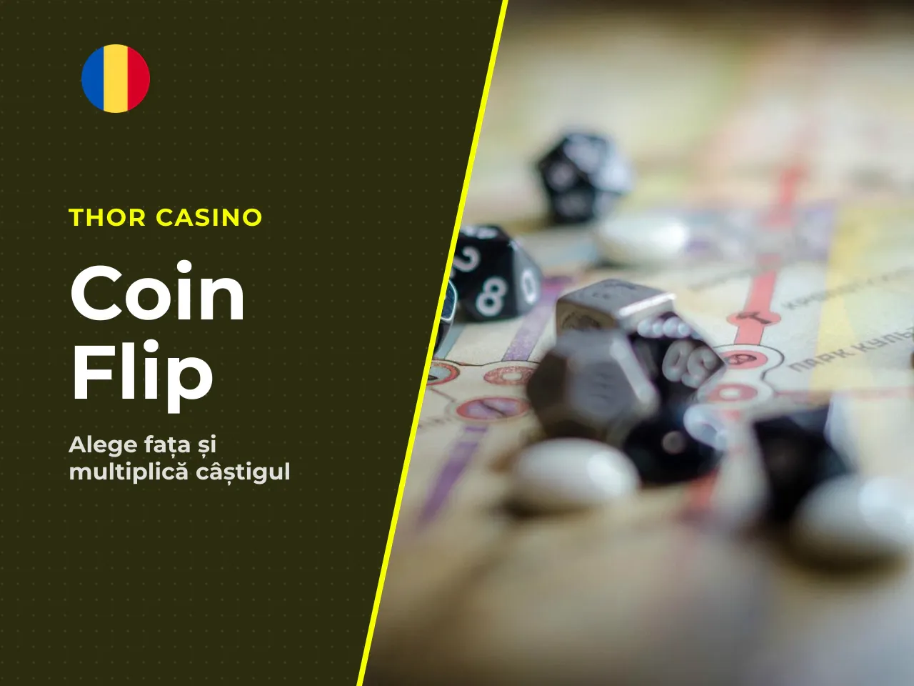Coin Flip alegerea feței și multiplicatorii