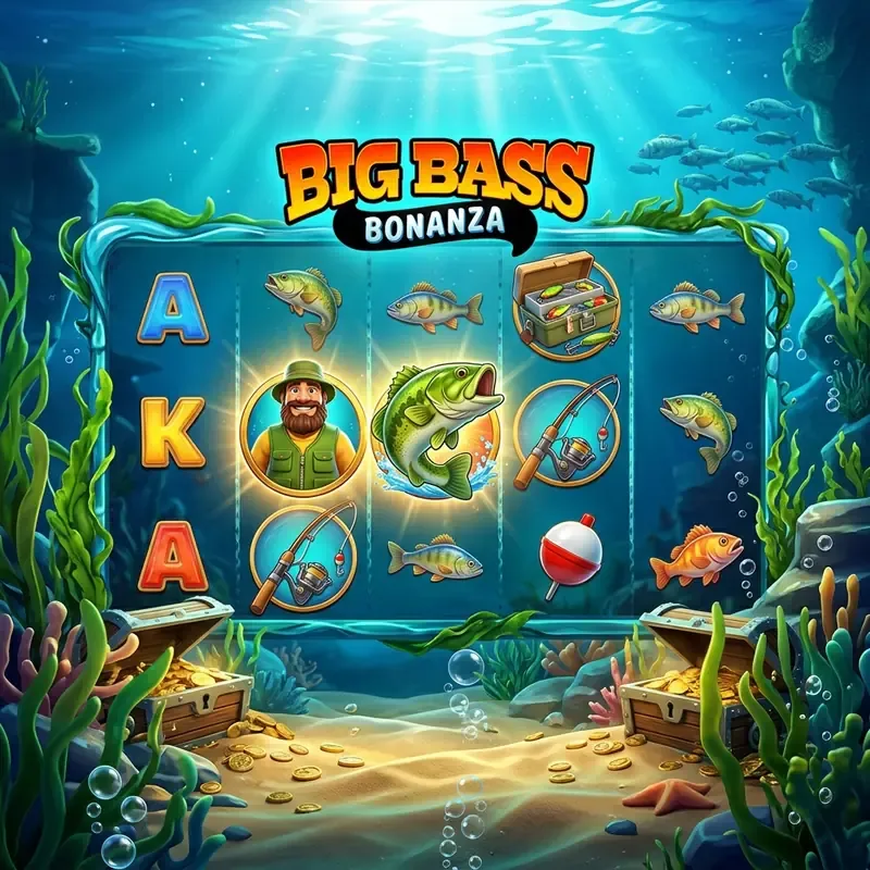 Big Bass Bonanza - demo, joc