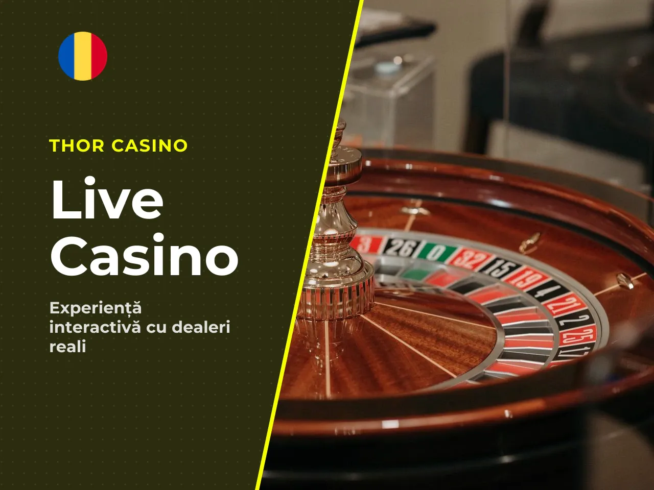 Live casino și table games. Secțiunea