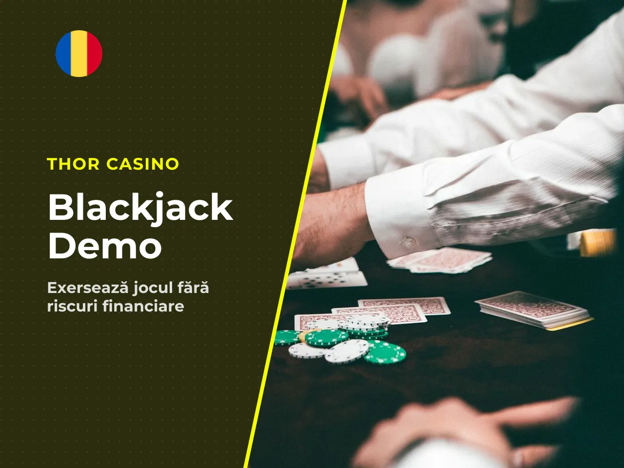Blackjack demo pentru cunoașterea regulilor. Formatul